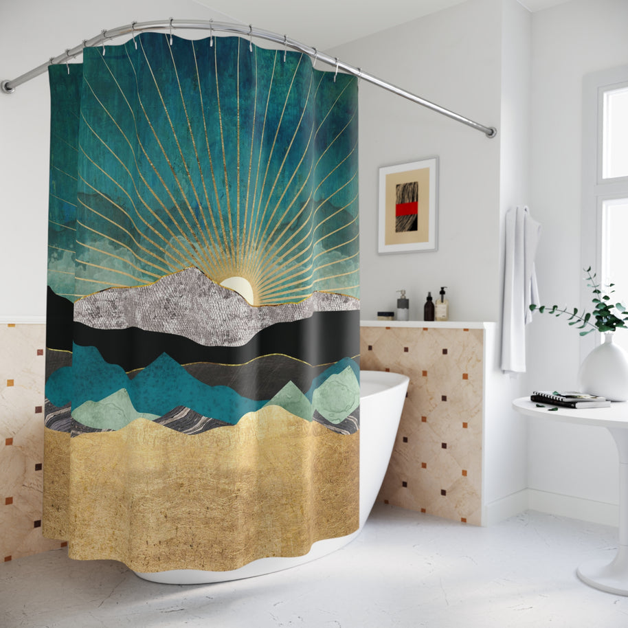 Peacock Vista - Shower Curtain