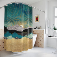 Peacock Vista - Shower Curtain