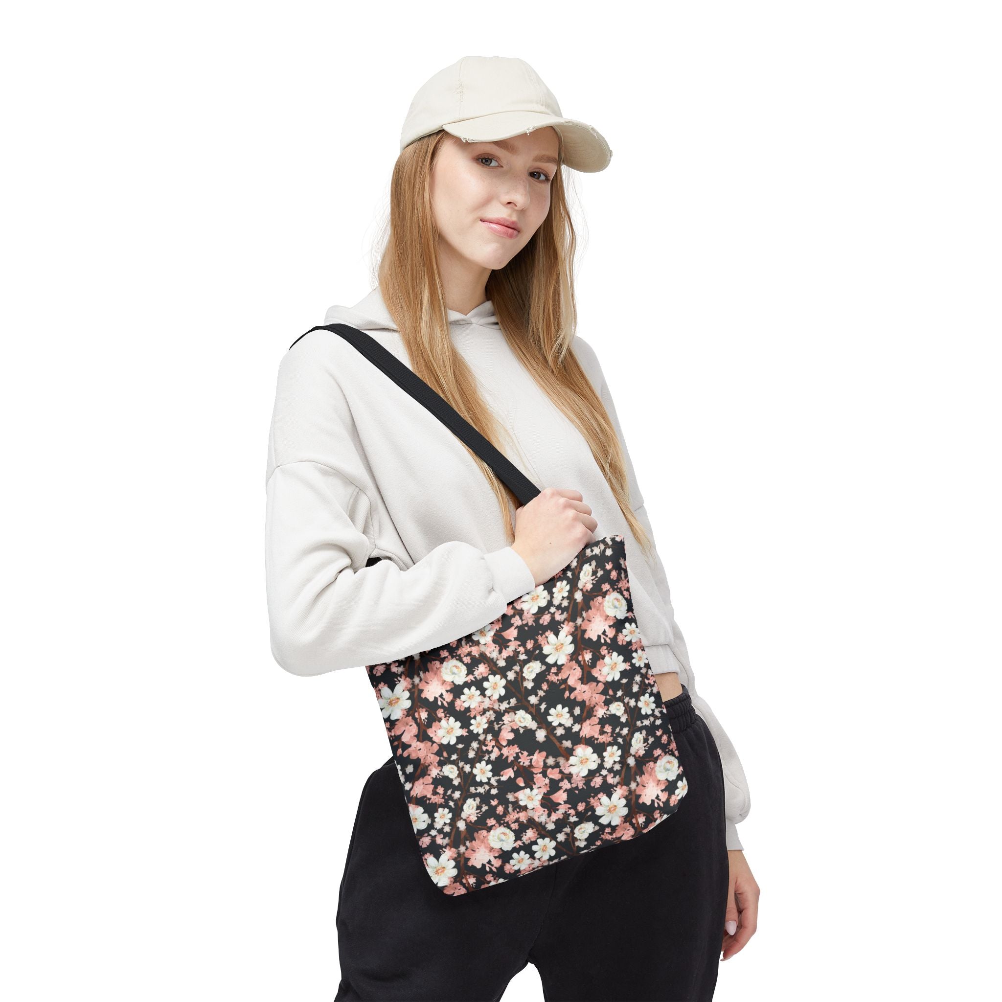 Botanical Blossoms with Charcoal - Tote Bag