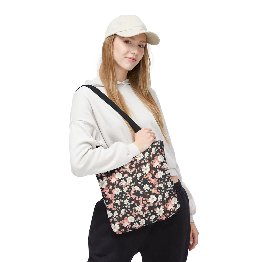 Botanical Blossoms with Charcoal - Tote Bag
