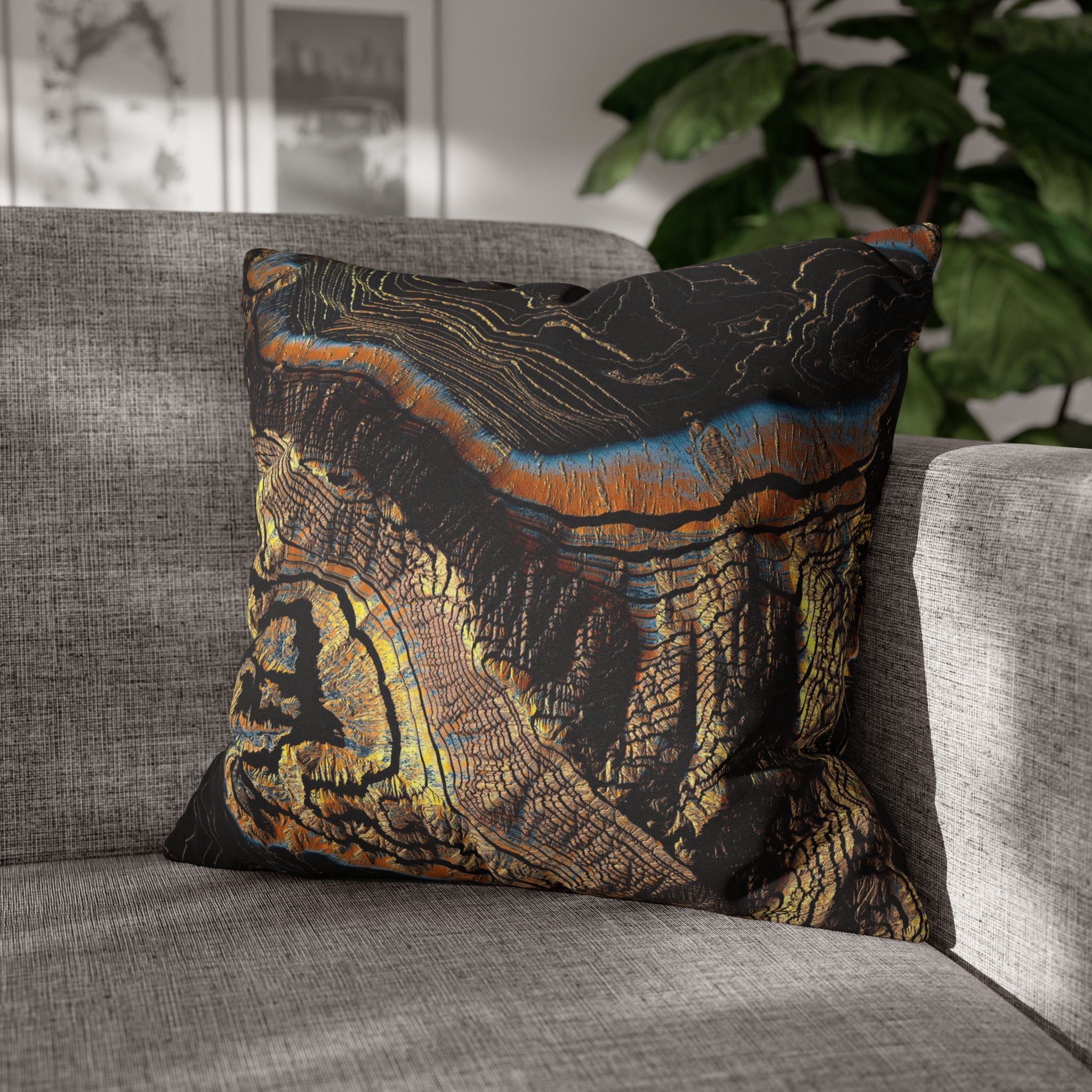 Golden Canyons - Decorative Pillow Cover