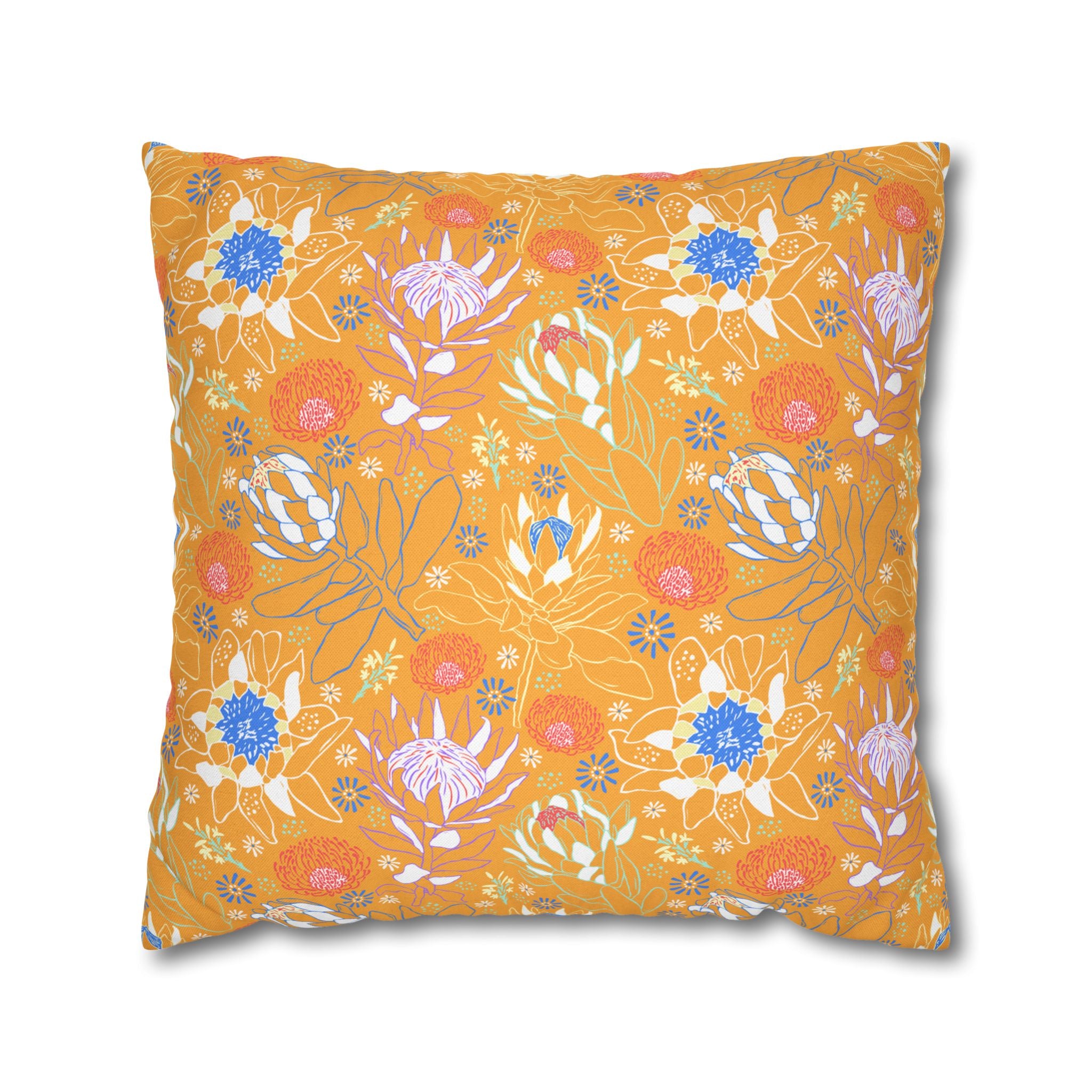 Mustard Protea - Decorative Pillow Cover