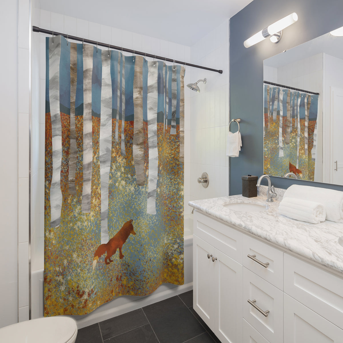 Autumn Fox - Shower Curtain