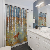 Autumn Fox - Shower Curtain