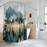Misty Pines - Shower Curtain