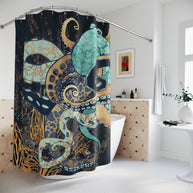 Metallic Octopus II - Shower Curtain