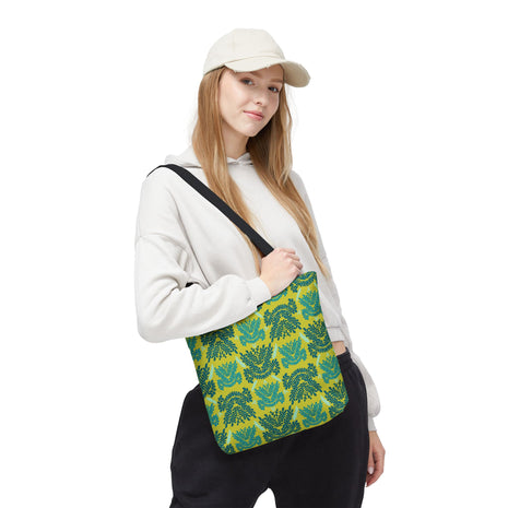 Teal Mint and Lime Botanical - Tote Bag