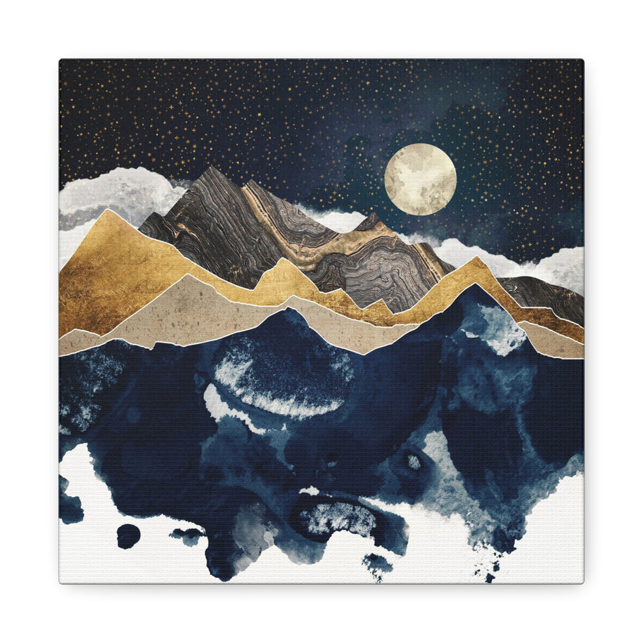 Midnight Winter Matte Canvas, Stretched, No Frame