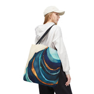 Abstract Blue with Gold - Tote Bag