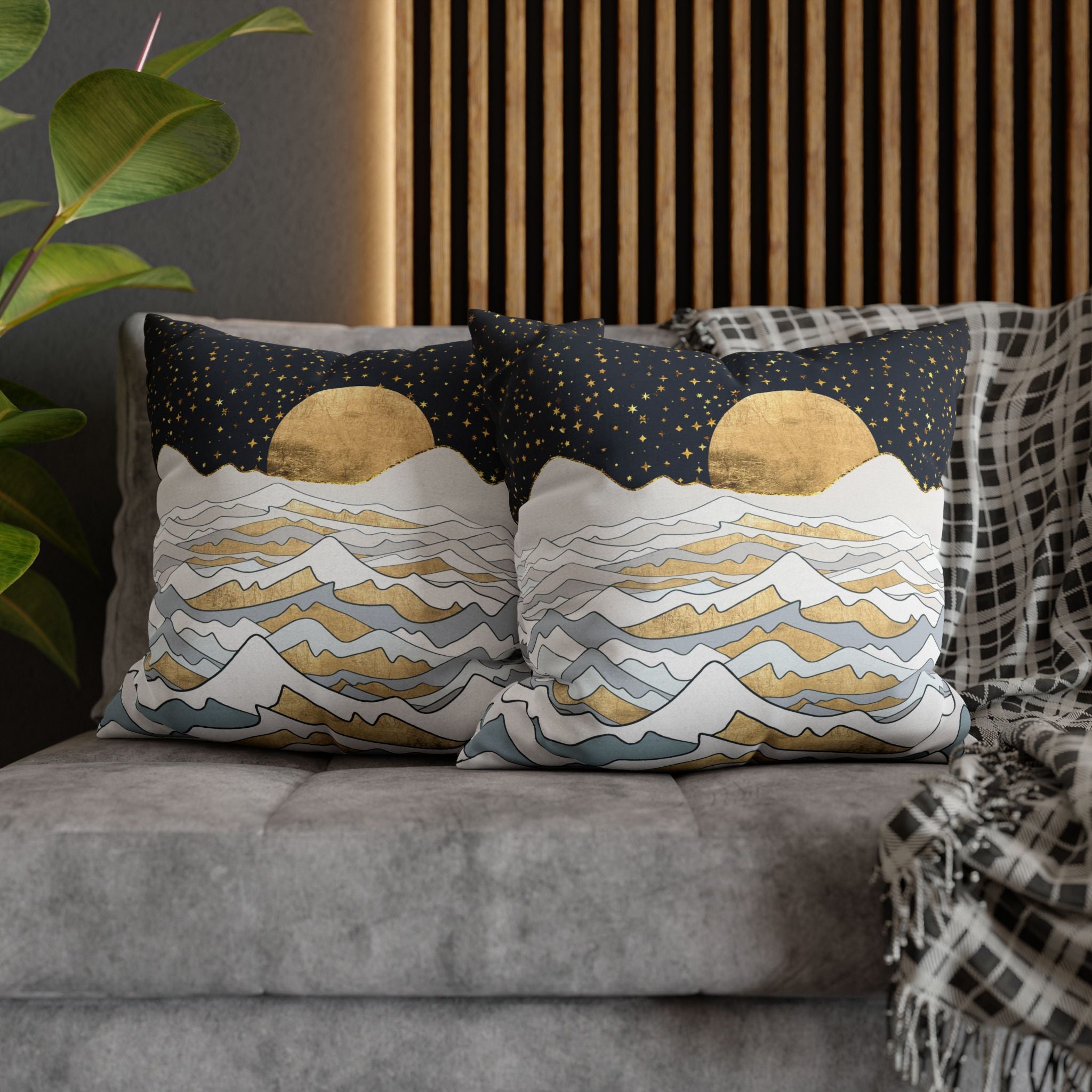Golden Ocean - Decorative Pillow Cover