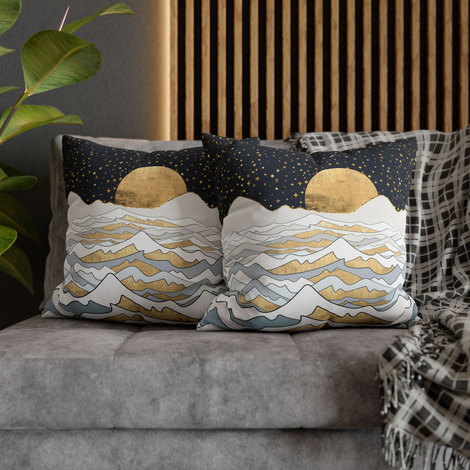 Golden Ocean - Decorative Pillow Cover