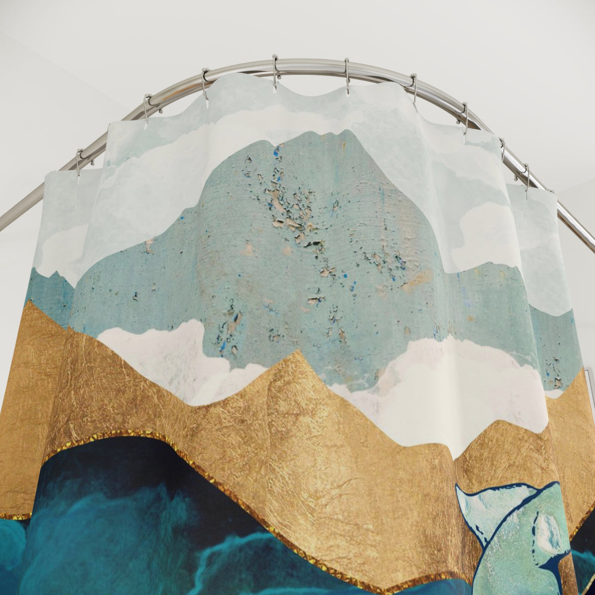 Blue Whale - Shower Curtain