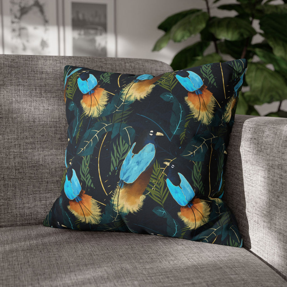 Birds of Paradise Botanical - Decorative Pillow Cover