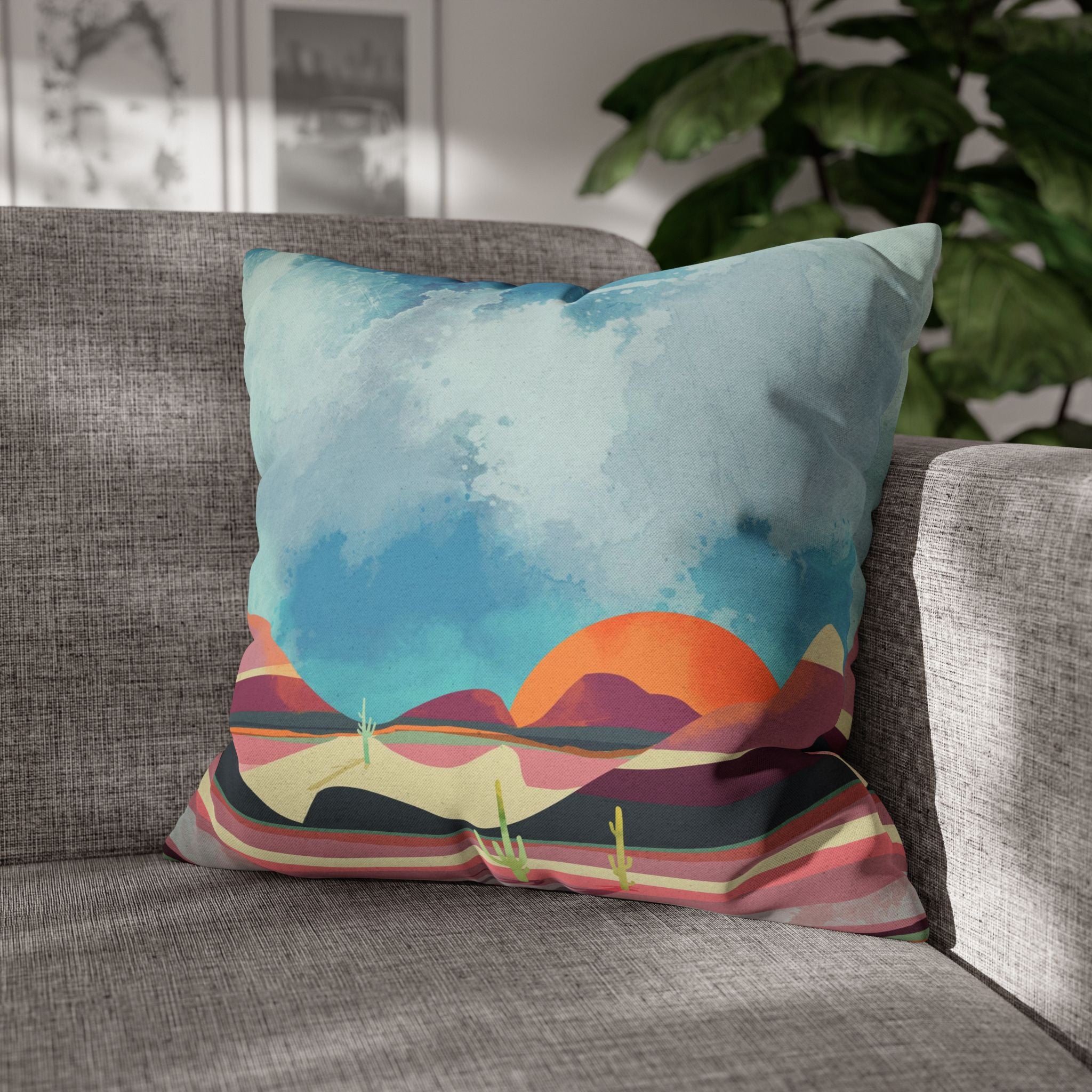 Pink Desert Glow - Decorative Pillow Cover