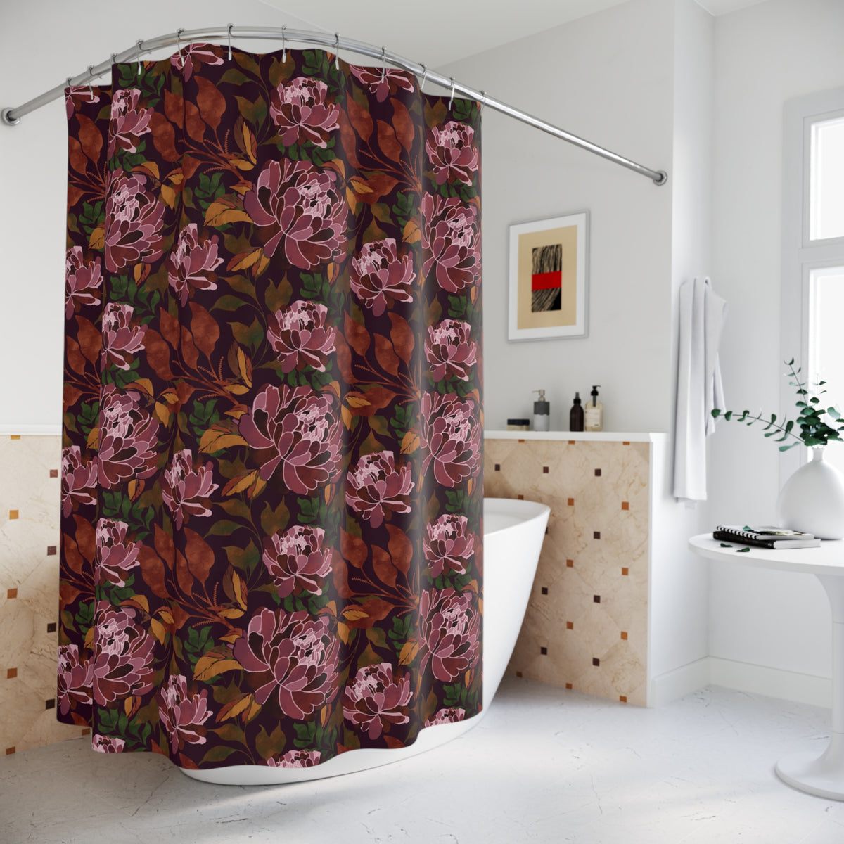 Autumn Flowers II - Shower Curtain