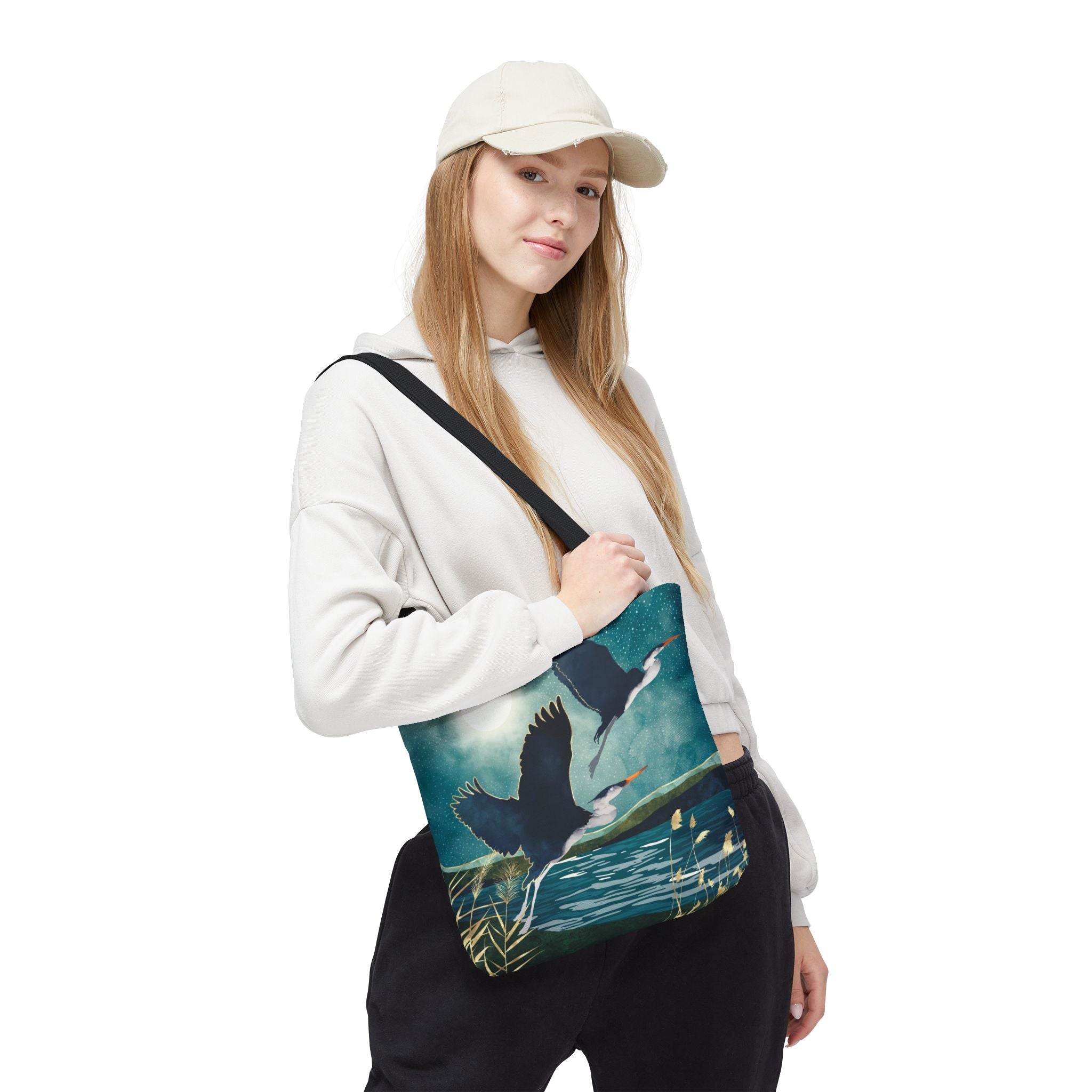 Evening Heron - Tote Bag