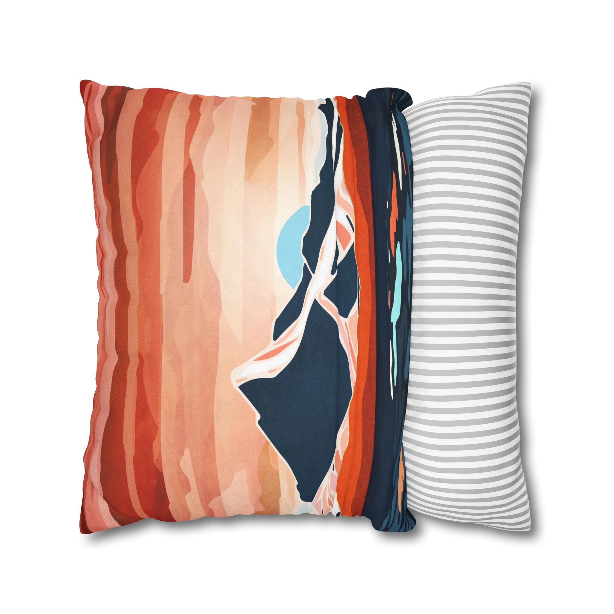 Retro Ocean Sunset - Decorative Pillow Cover