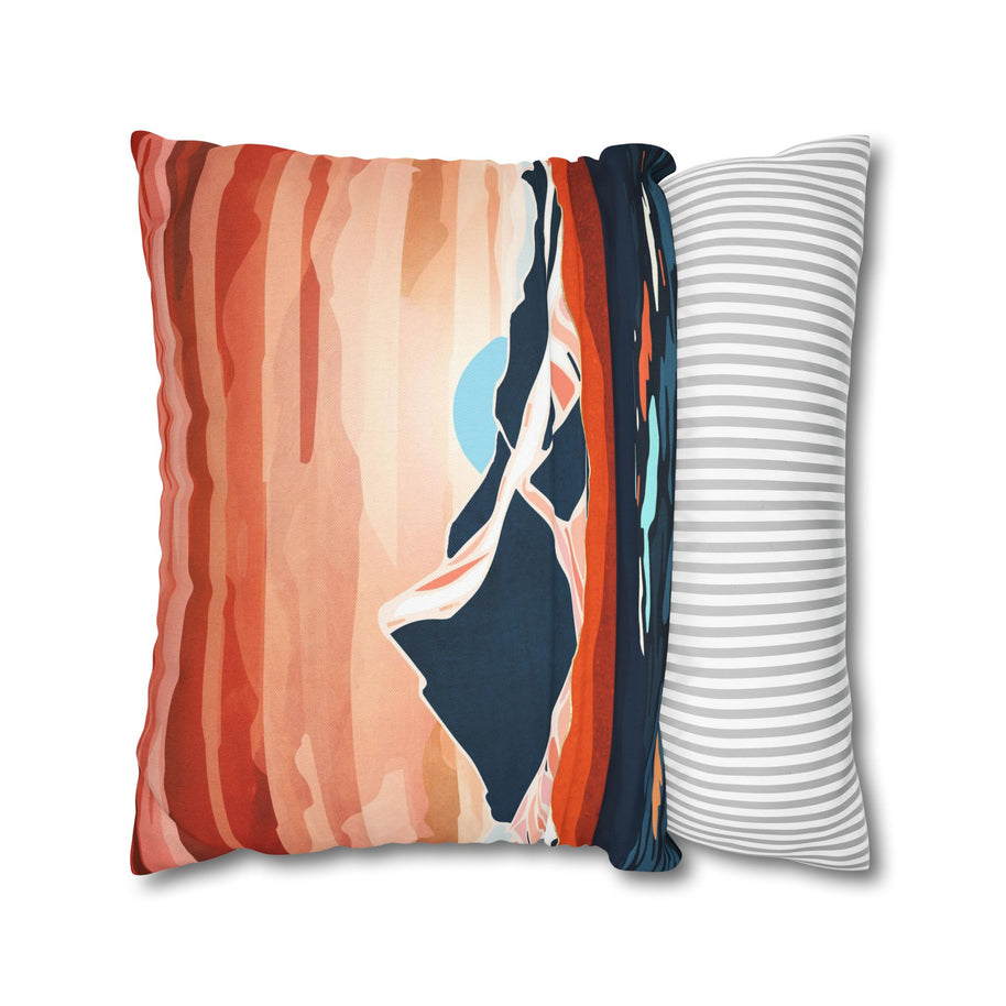 Retro Ocean Sunset - Decorative Pillow Cover