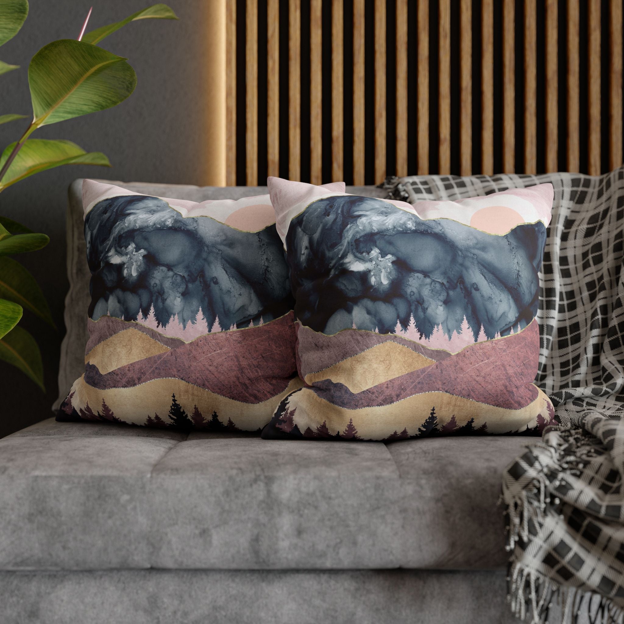 Mauve Vista - Decorative Pillow Cover