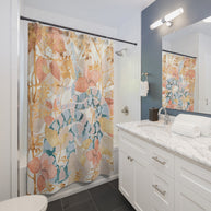 Coral Spring Garden - Shower Curtain