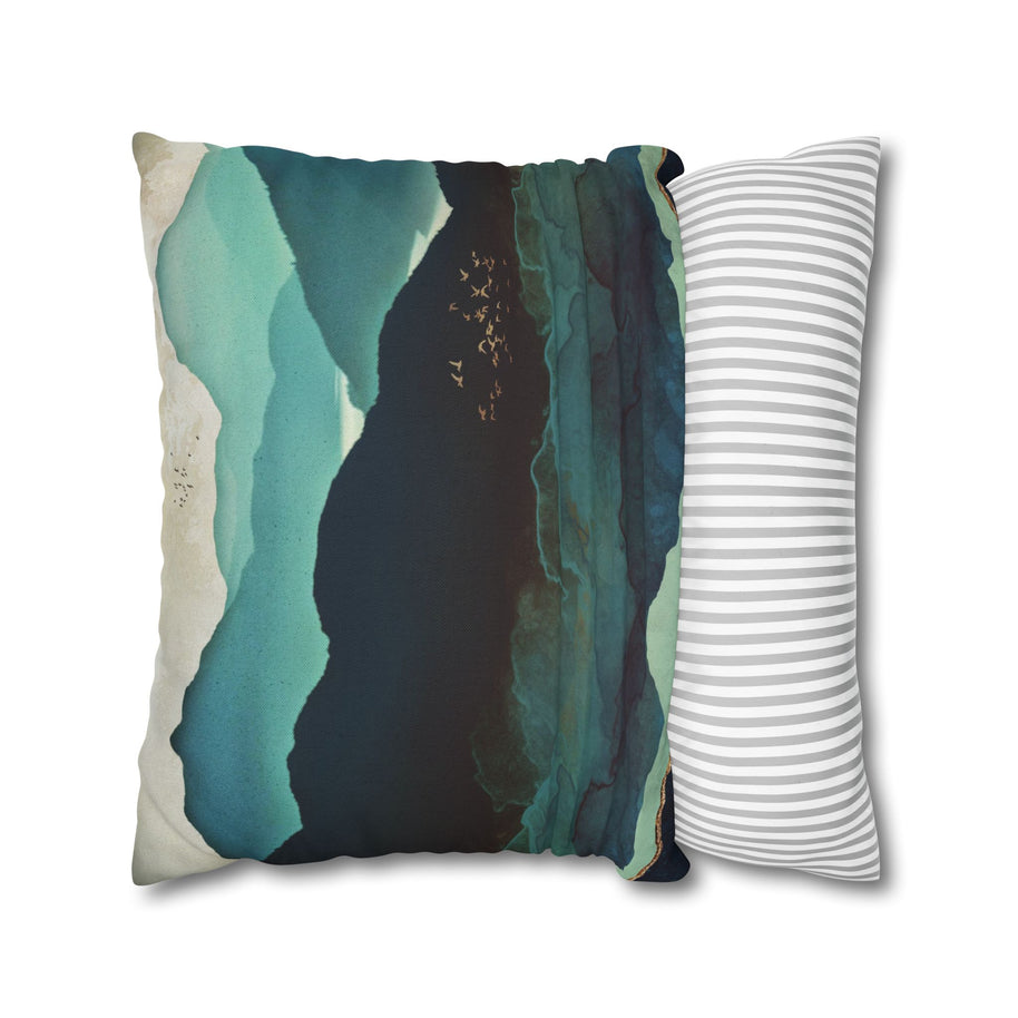 Indigo Mountains - Decorative Pillow Cover