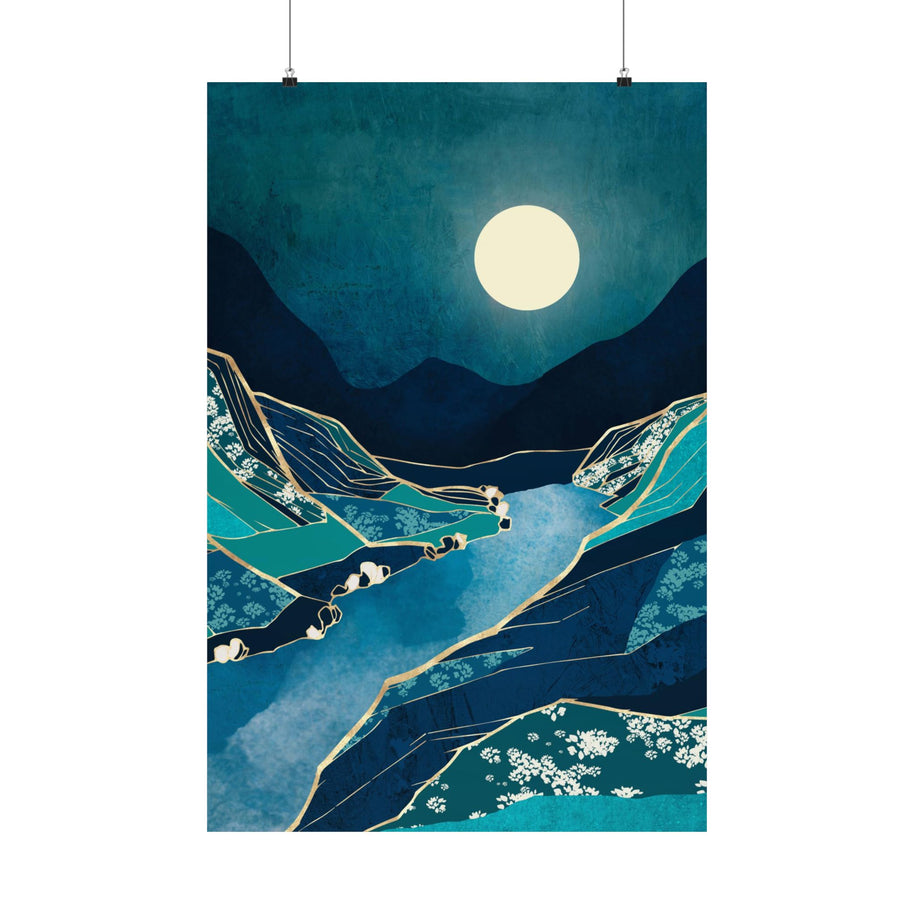 Spring River Night - Poster Print - No Frame