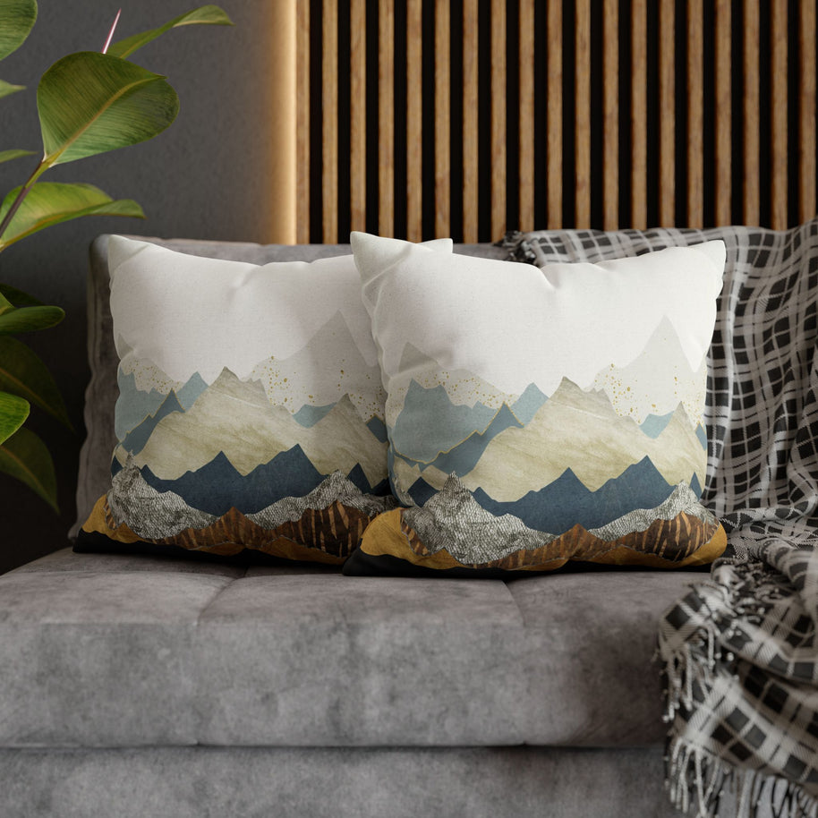 Distant Peaks - Decorative Pillow Cover