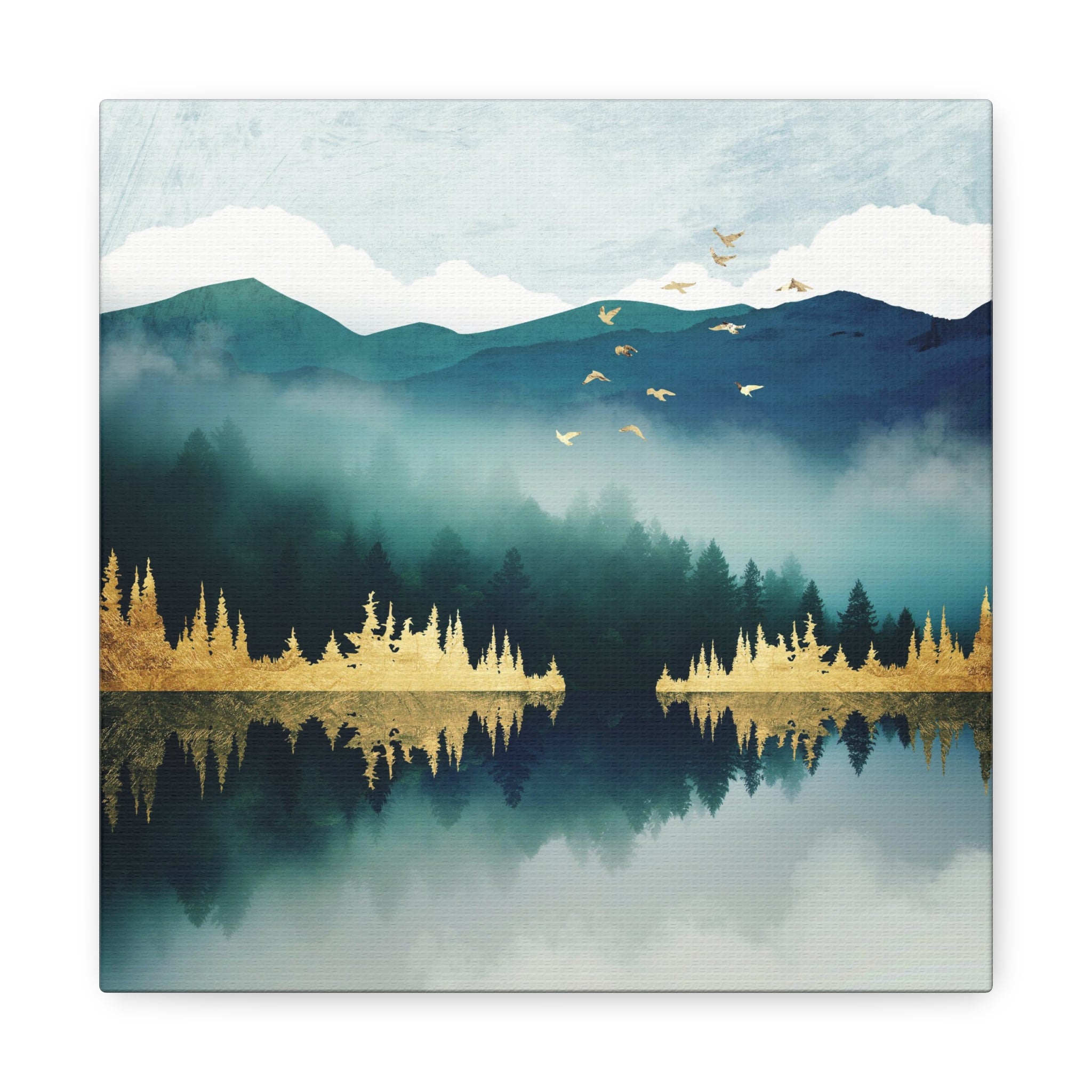 Mist Reflection Matte Canvas, Stretched, No Frame