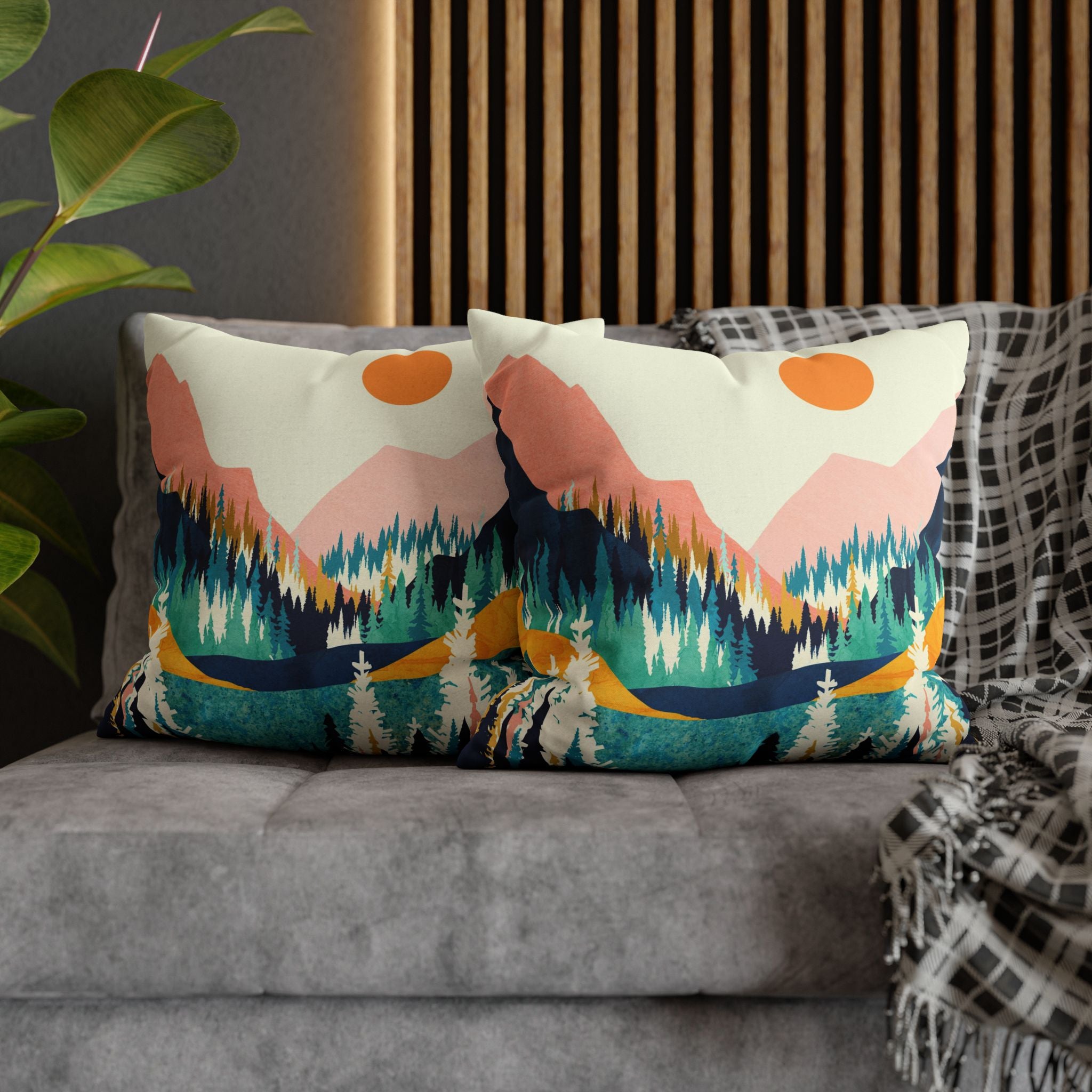 Summer Valley Vista - Decorative Pillow Cover