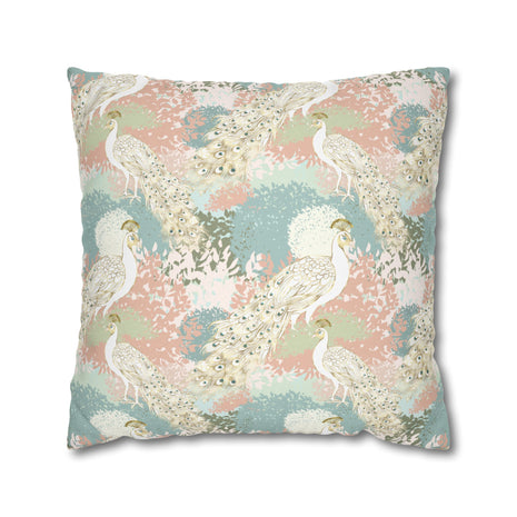 Peacock Garden - Decorative Pillow Cover
