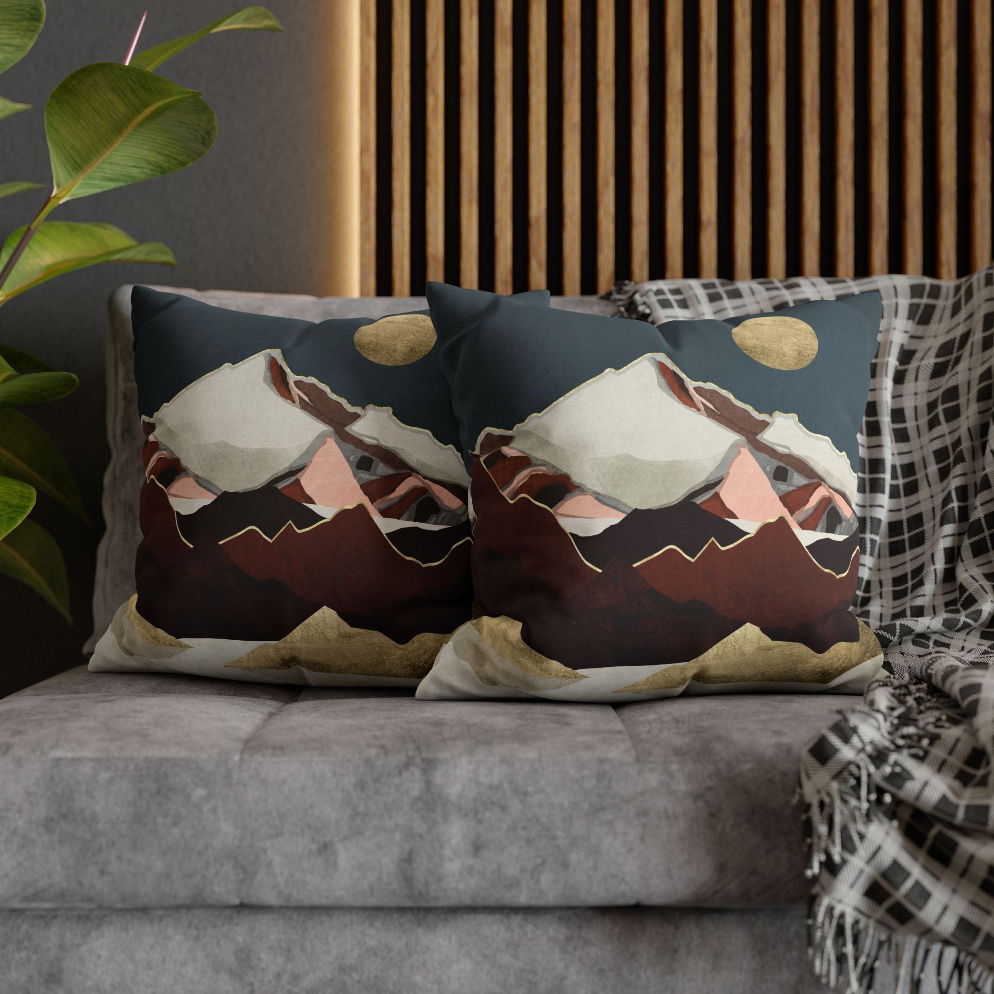 Rustic Mountains - Decorative Pillow Cover