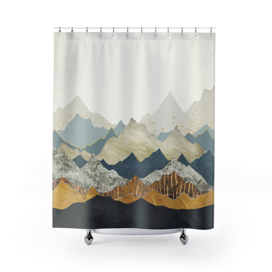 Distant Peaks - Shower Curtain