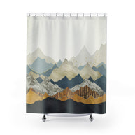 Distant Peaks - Shower Curtain