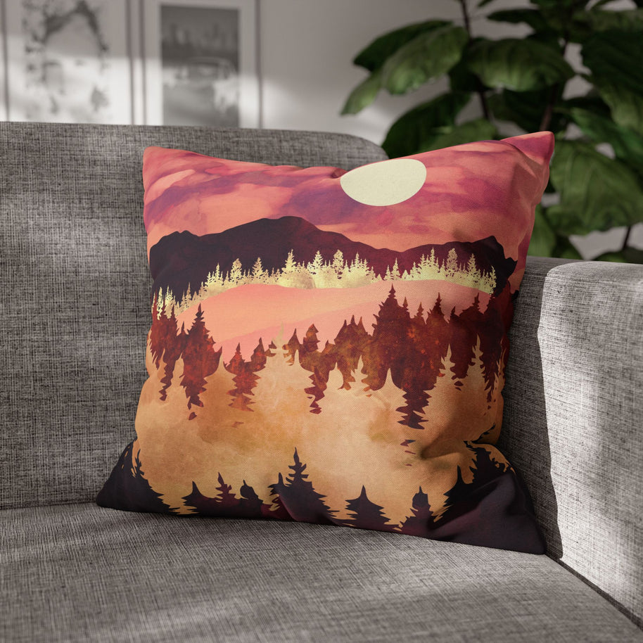 Autumn Sunset - Decorative Pillow Cover