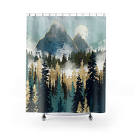 Misty Pines - Shower Curtain