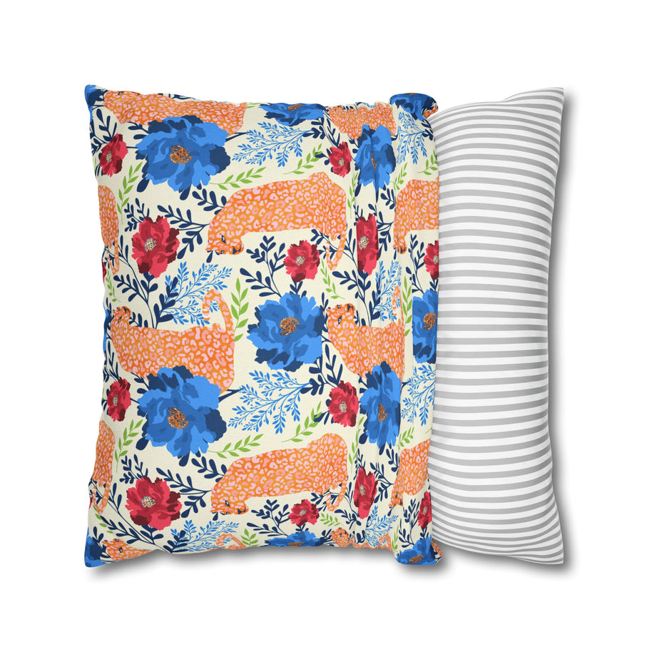 Botanical Leopard Cream - Decorative Pillow Cover