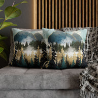Misty Pines - Decorative Pillow Cover
