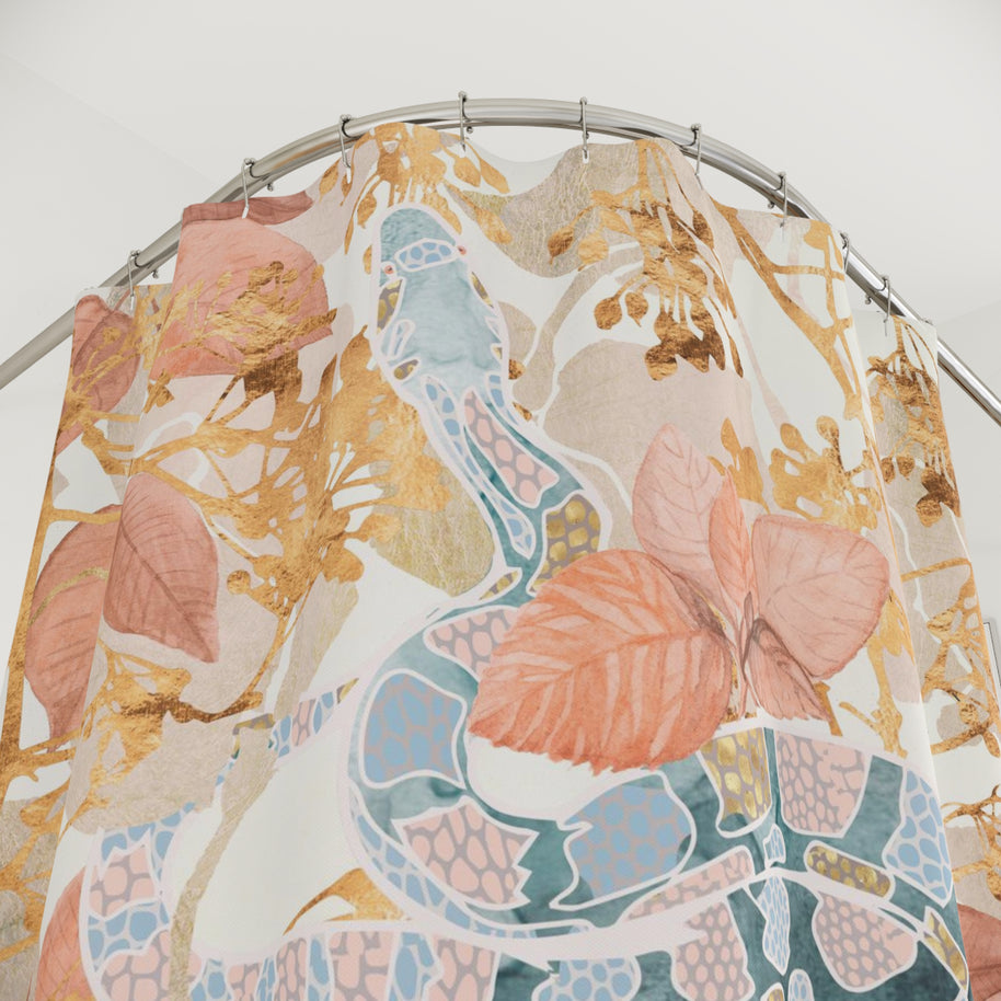Coral Spring Garden - Shower Curtain