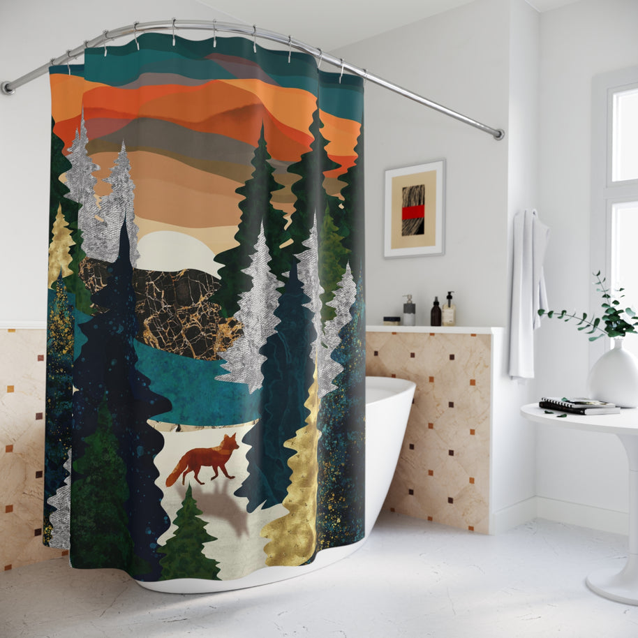 Amber Fox - Shower Curtain