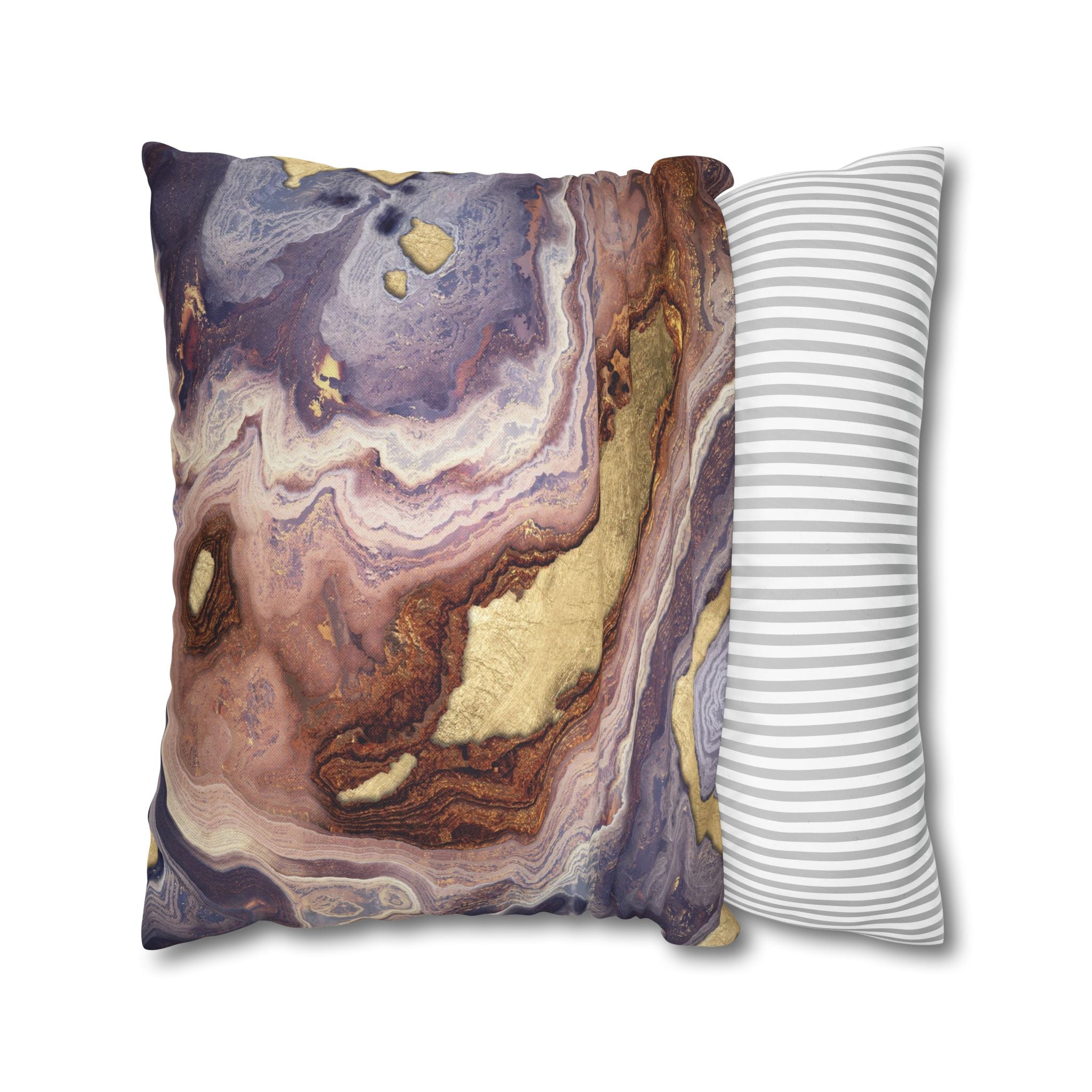 Mauve Agate - Decorative Pillow Cover
