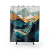 Blue Whale - Shower Curtain