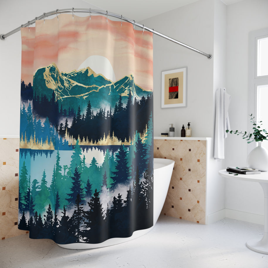 Lake Mist - Shower Curtain