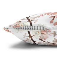 Botanical Blossoms with White - Decorative Pillow Cover