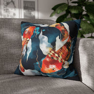 Metallic Koi II  - Decorative Pillow Cover