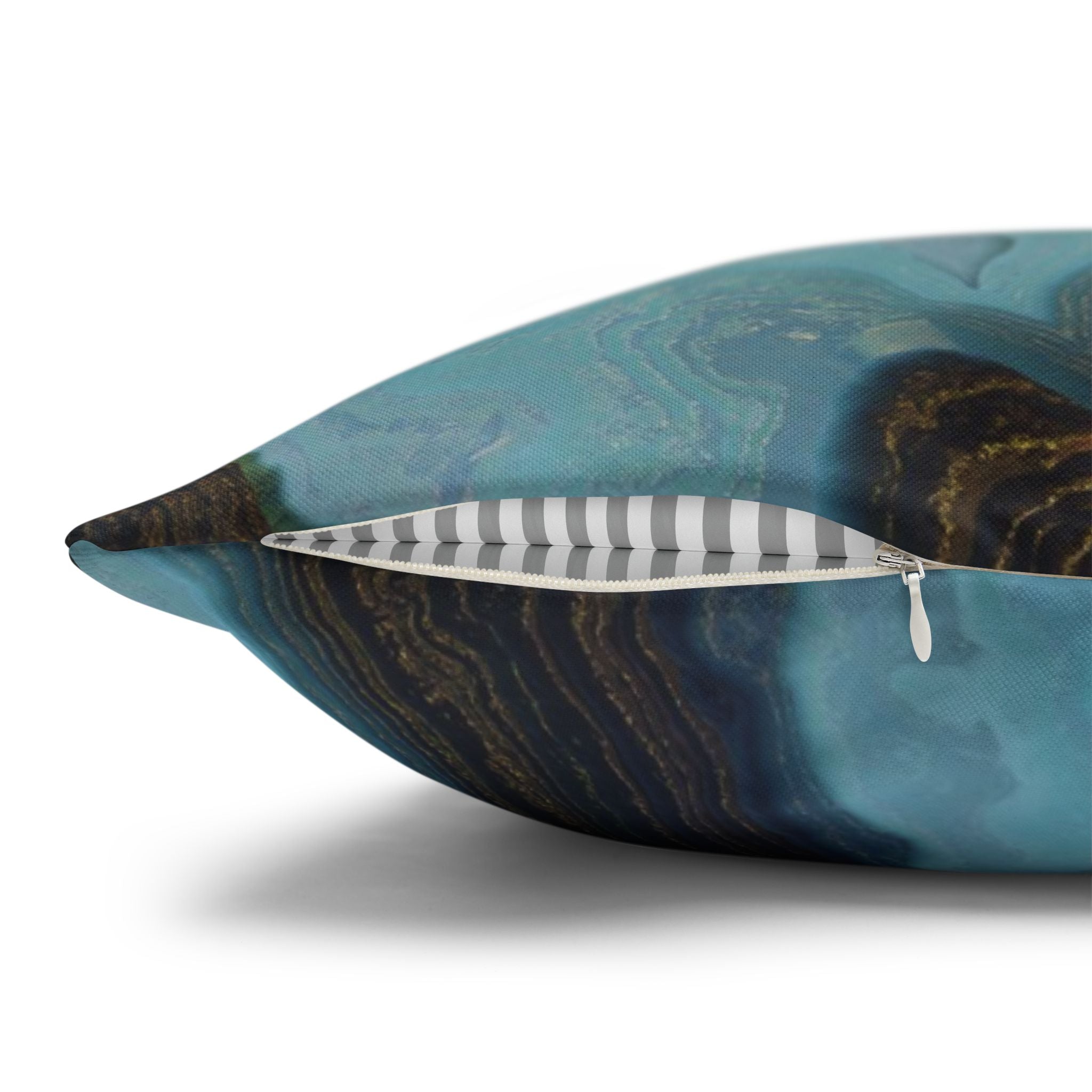 Blue Agate - Decorative Pillow Cover