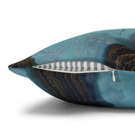 Blue Agate - Decorative Pillow Cover