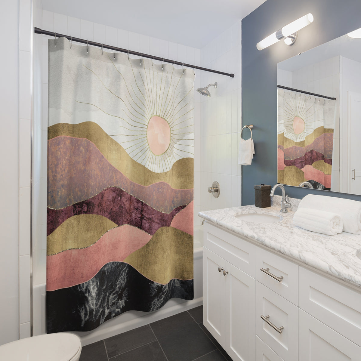 Blush Sun - Shower Curtain