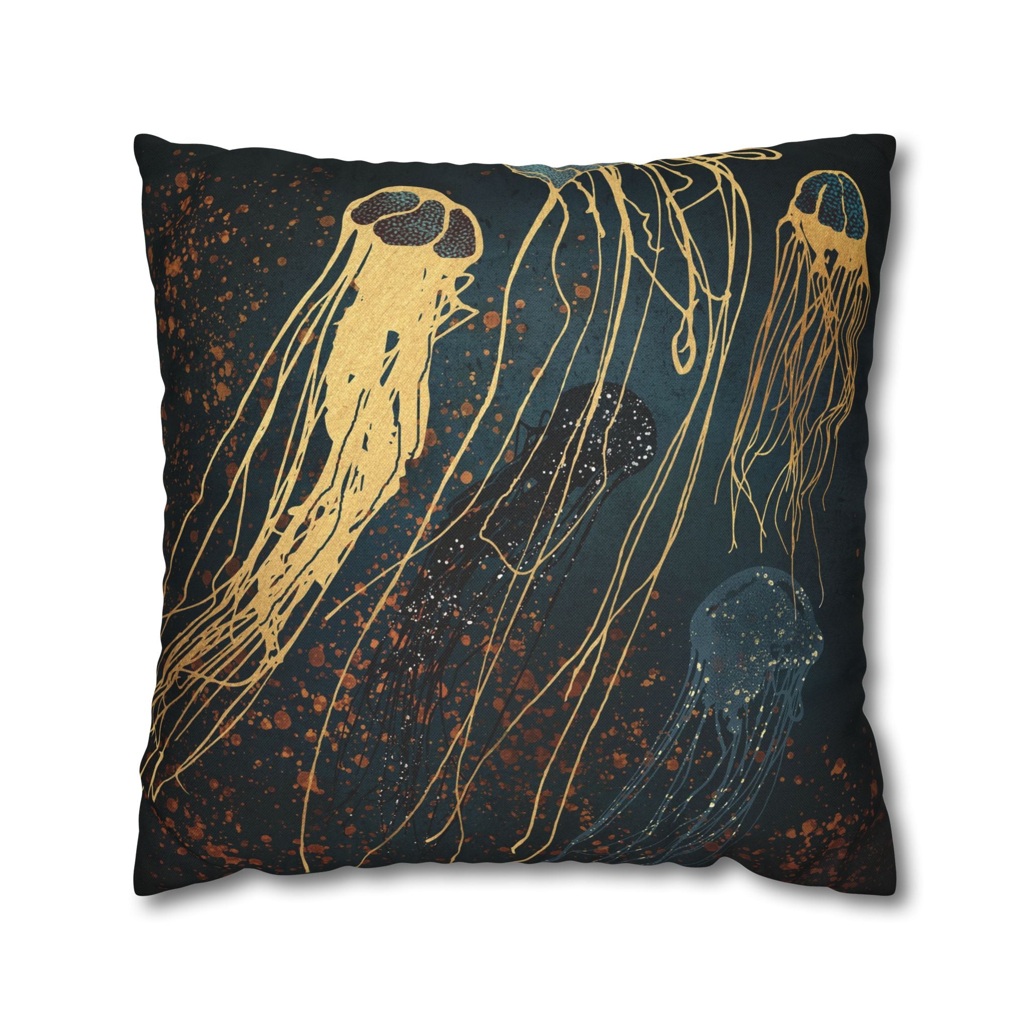 Metallic Jellyfish  - Decorative Pillow Cover