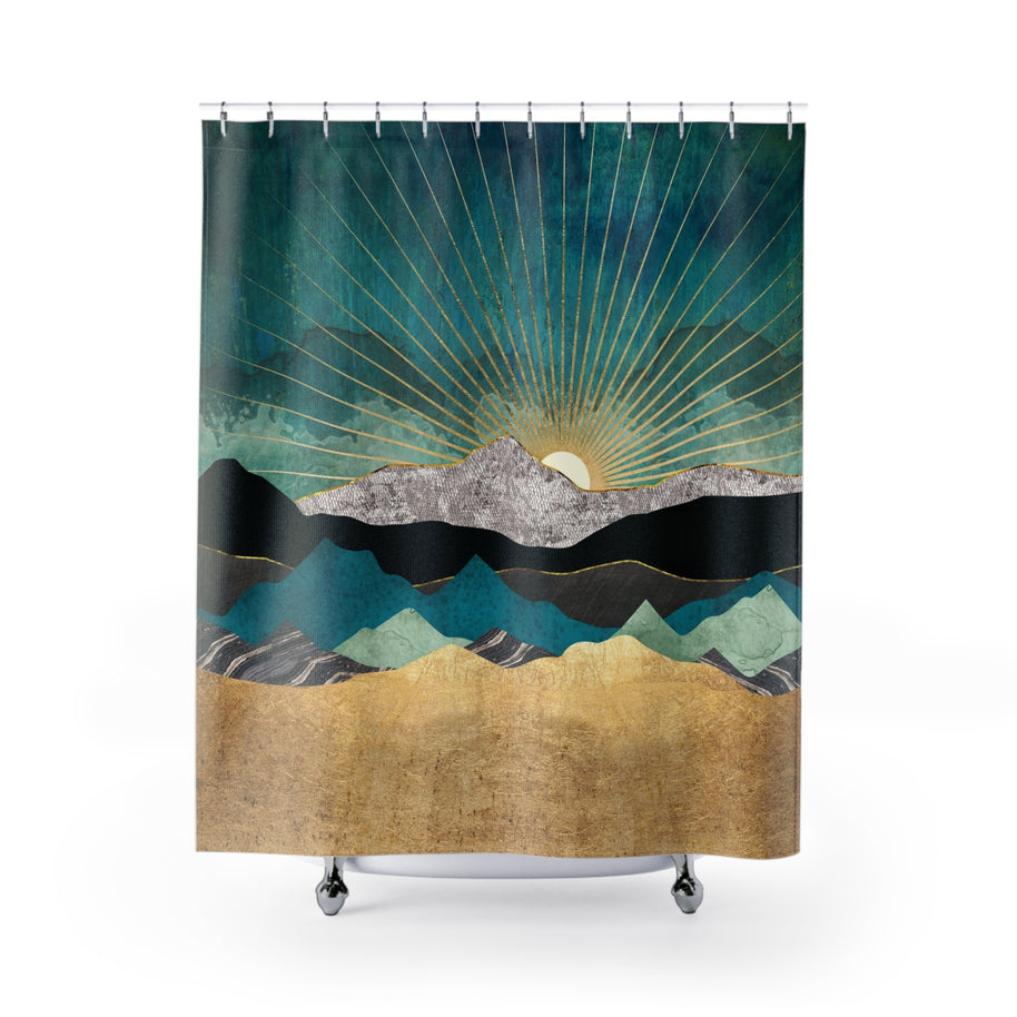 Peacock Vista - Shower Curtain