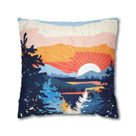 Sunset Lake - Decorative Pillow Cover